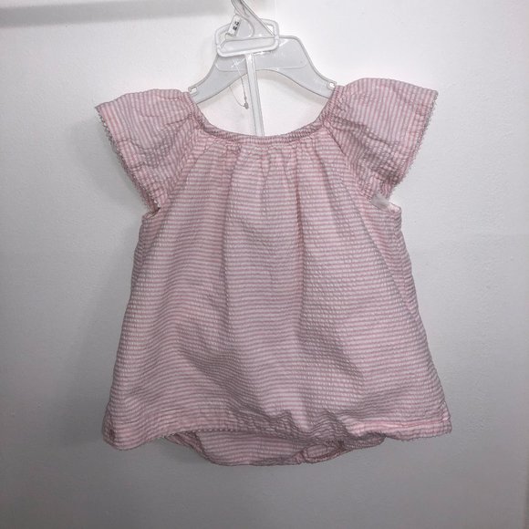 12M Ralph Lauren Pink Seersucker Dress - Picture 1 of 2
